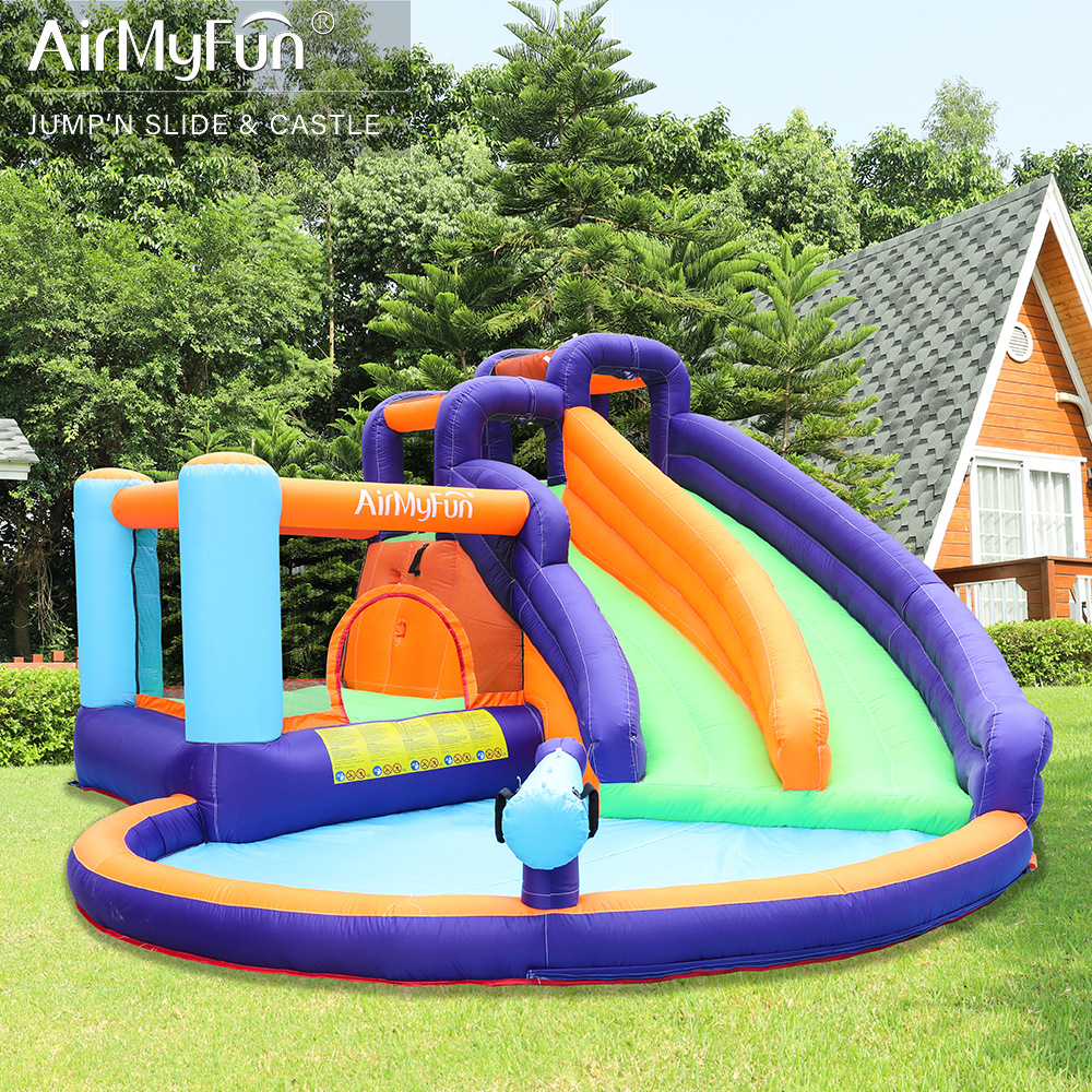 Kids Inflatable Castle Playground Equipment Outdoor Large Slide