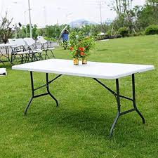 Folding Table, 6' Portable Plastic Table